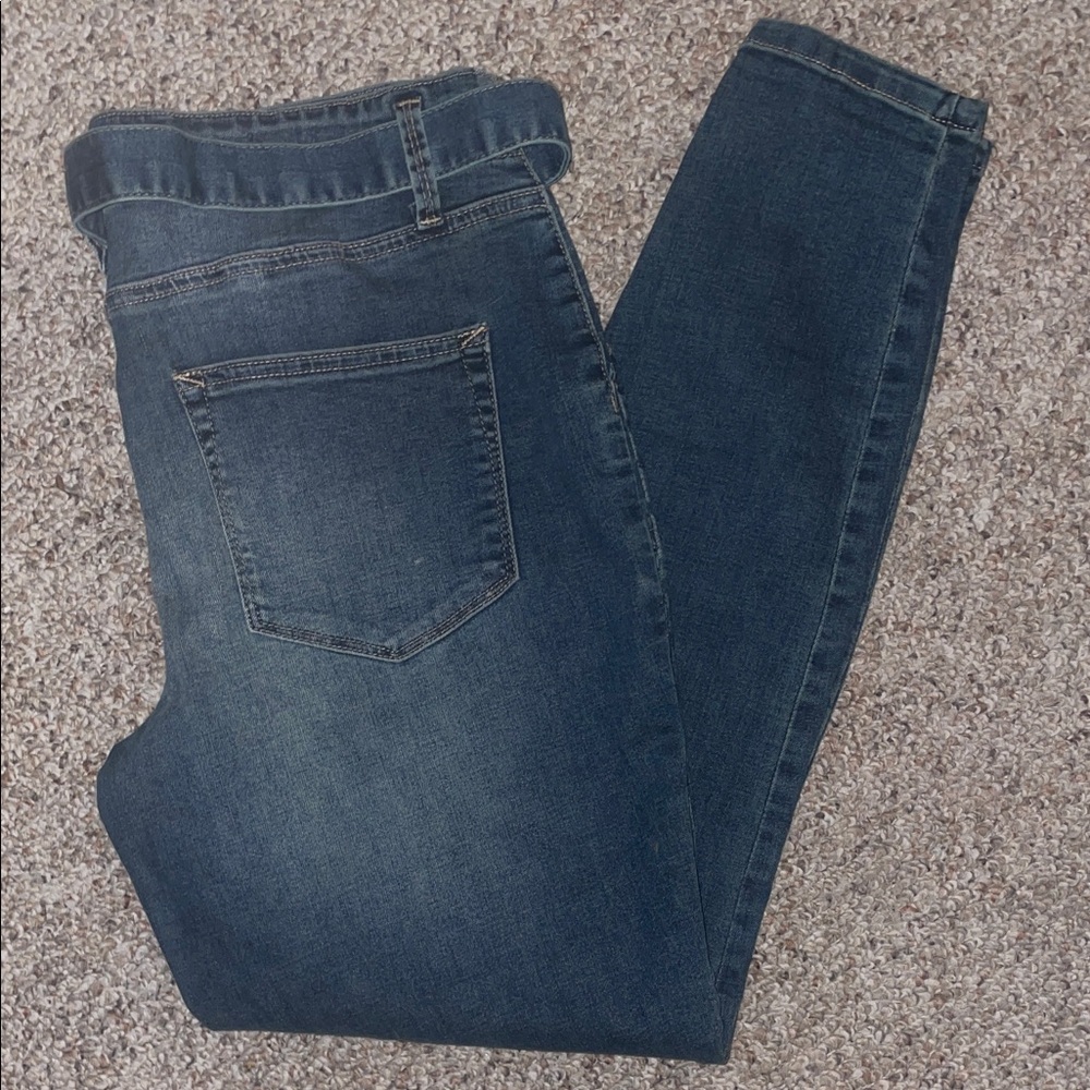 Women's Jeans with Jean Belt size M SHORT